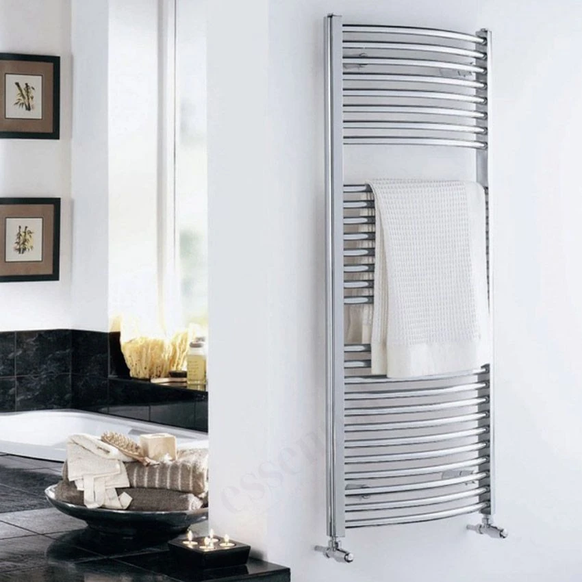 Essential Curved Towel Warmer Chrome 1430mm X 600mm - 148234 5 Essential Curved Towel Warmer Chrome 1430mm X 600mm - 148234 - Image 3