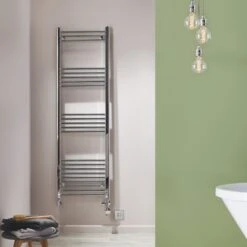 Towelrads Hamilton Straight Heated Towel Rail 1200x500mm - Chrome - 180005