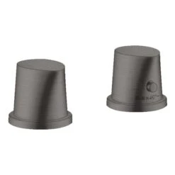 Axor Starck Organic 2-Hole Thermostatic Bath Mixer - Brushed Black Chrome - 12422340