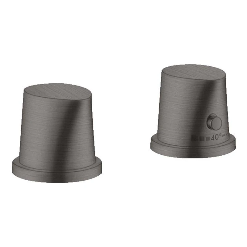 Axor Starck Organic 2-Hole Thermostatic Bath Mixer - Brushed Black Chrome - 12422340 3 Axor Starck Organic 2-Hole Thermostatic Bath Mixer - Brushed Black Chrome - 12422340