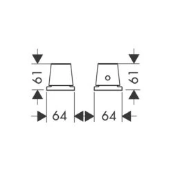 Axor Starck Organic 2-Hole Thermostatic Bath Mixer - Brushed Black Chrome - 12422340 5 Axor Starck Organic 2-Hole Thermostatic Bath Mixer - Brushed Black Chrome - 12422340 -Bliss Bath Shop 1 2 12422340 1