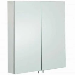 RAK Ceramics Delta Stainless Steel Double Cabinet With Mirrored Doors - 12SL801