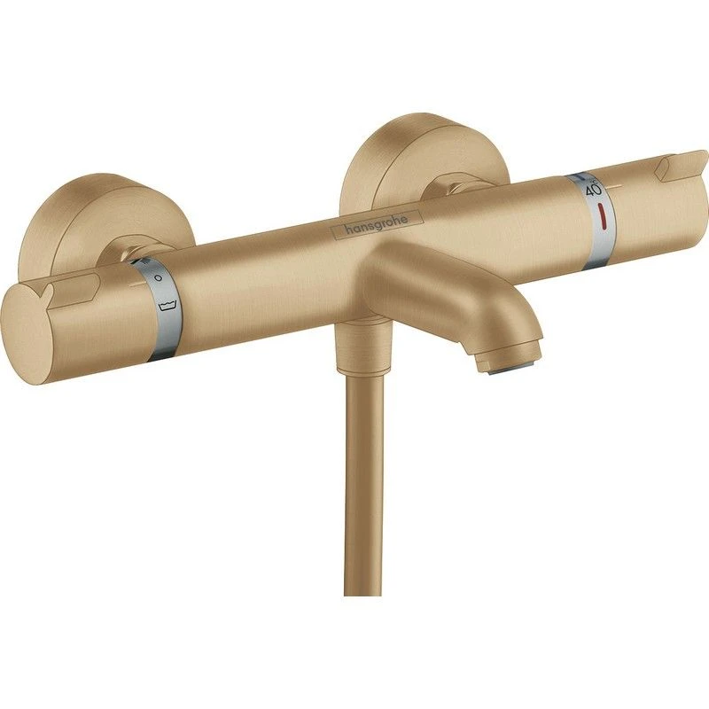 Hansgrohe Ecostat Bath & Shower Mixer Tap Thermostat Comfort For Exposed Installation Brushed Bronze - 13114140 3 Hansgrohe Ecostat Bath & Shower Mixer Tap Thermostat Comfort For Exposed Installation Brushed Bronze - 13114140