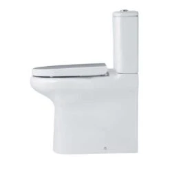 Essential LILY BTW Comfort Height Close Coupled Pan + Cistern + Seat Pack Soft Close Seat - EC1014