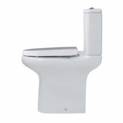 Essential LILY BTW Comfort Height Close Coupled Pan + Cistern + Seat Pack Soft Close Seat - EC1015