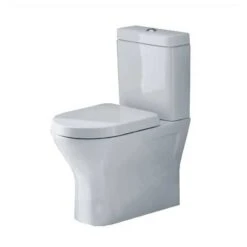 Essential IVY Close Coupled Back To Wall Pan + Cistern + Seat Pack - Soft Close Seat White - EC7022