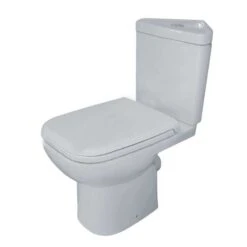 Essential VIOLET Corner Close Coupled Pan + Cistern + Seat Pack Soft Close Seat - EC6009