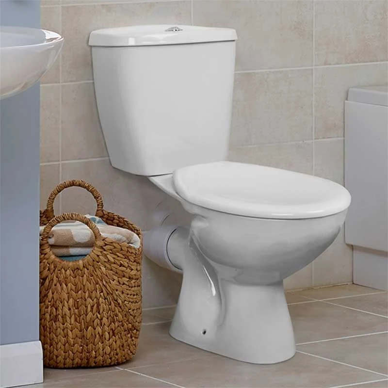 Essential OCEAN Close Coupled Pan + Cistern + Seat Pack - EC001 4 Essential OCEAN Close Coupled Pan + Cistern + Seat Pack - EC001 - Image 2