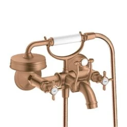 Axor Montreux 2-Handle Bath Mixer With Cross Handles - Brushed Bronze - 16540140