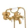 Axor Montreux 2-Handle Bath Mixer With Cross Handles - Brushed Brass - 16540950 2 Axor Montreux 2-Handle Bath Mixer With Cross Handles - Brushed Brass - 16540950 -Bliss Bath Shop 1 6 16540950