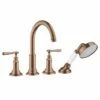 Axor Montreux 4-Hole Bath/Shower Mixer Rim-Mounted With Lever Handles - Brushed Red Gold - 16550310 2 Axor Montreux 4-Hole Bath/Shower Mixer Rim-Mounted With Lever Handles - Brushed Red Gold - 16550310 -Bliss Bath Shop 1 6 16550310