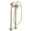 Axor Montreux 2-Handle Bath Mixer Floor-Standing With Lever Handles - Polished Gold Optic - 16553990 -Bliss Bath Shop 1 6 16553990