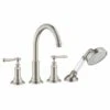 Axor Montreux 4-Hole Bath/Shower Mixer Tile Mounted With Lever Handles - Stainless Steel Optic - 16554800 -Bliss Bath Shop 1 6 16554800