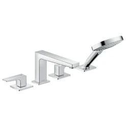 Hansgrohe Metropol 4-Hole Rim-Mounted Bath Mixer Tap With Lever Handle - Chrome - 32553000 8 Hansgrohe Metropol 4-Hole Rim-Mounted Bath Mixer Tap With Lever Handle - Chrome - 32553000 -Bliss Bath Shop 32553000 hansgrohe metropol321411