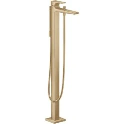 Hansgrohe Metropol Single Lever Bath & Shower Mixer Tap Floor Standing Tap With Lever Handle Brushed Bronze - 32532140