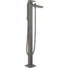 Hansgrohe Metropol Single Lever Bath & Shower Mixer Tap Floor Standing Tap With Lever Handle Brushed Black Chrome - 32532340 -Bliss Bath Shop 3 2 32532340