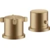 AXOR Citterio E 2-Hole Bath Mixer Thermostatic Rim Mounted Brushed Bronze - 36412140 -Bliss Bath Shop 3 6 36412140