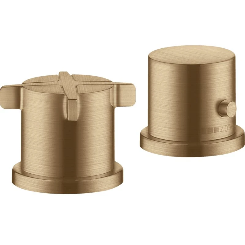 AXOR Citterio E 2-Hole Bath Mixer Thermostatic Rim Mounted Brushed Bronze - 36412140 3 AXOR Citterio E 2-Hole Bath Mixer Thermostatic Rim Mounted Brushed Bronze - 36412140