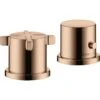 AXOR Citterio E 2-Hole Bath Mixer Thermostatic Rim Mounted Polished Red Gold - 36412300 1 AXOR Citterio E 2-Hole Bath Mixer Thermostatic Rim Mounted Polished Red Gold - 36412300 -Bliss Bath Shop 3 6 36412300
