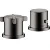 AXOR Citterio E 2-Hole Bath Mixer Thermostatic Rim Mounted Polished Black Chrome - 36412330 -Bliss Bath Shop 3 6 36412330