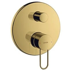 AXOR Uno Single Lever Manual Bath Mixer For Concealed Installation With Loop Handle - Polished Gold Optic - 38426990