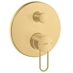 AXOR Uno Single Lever Manual Bath Mixer With Loop Handle For Concealed Installation - Brushed Gold Optic - 38428250