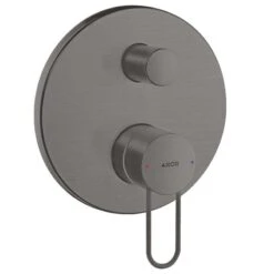 AXOR Uno Single Lever Manual Bath Mixer With Loop Handle For Concealed Installation - Brushed Black Chrome - 38428340