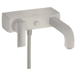 Axor Citterio Single Lever Manual Bath Mixer With Lever Handle - Stainless Steel Optic - 39400800