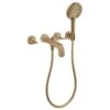 Axor Citterio 3-Hole Wall-Mounted Bath Mixer With Lever Handles & Escutcheons - Brushed Bronze - 39448140 1 Axor Citterio 3-Hole Wall-Mounted Bath Mixer With Lever Handles & Escutcheons - Brushed Bronze - 39448140 -Bliss Bath Shop 3 9 39448140