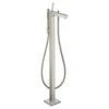 Axor Citterio Floorstanding Bath Mixer With Pin Handle - Stainless Steel Optic - 39451800 -Bliss Bath Shop 3 9 39451800