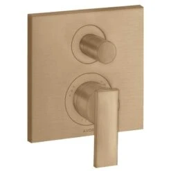 Axor Citterio Bath Mixer With Lever Handle & Integrated Backflow Prevention - Brushed Bronze - 39457140