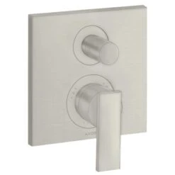 Axor Citterio Bath Mixer With Lever Handle & Integrated Backflow Prevention - Stainless Steel Optic - 39457800