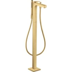 Axor Citterio Floorstanding Bath Mixer With Rhombic Cut Lever Handle - Brushed Gold Optic - 39471250
