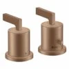 Axor Citterio 2H Thermostatic Bath Mixer Rim Mounted With Lever Handles - Brushed Red Gold - 39482310 -Bliss Bath Shop 3 9 39482310