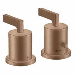 Axor Citterio 2H Thermostatic Bath Mixer Rim Mounted With Lever Handles - Brushed Red Gold - 39482310