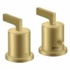 Axor Citterio 2H Thermostatic Bath Mixer Rim Mounted With Lever Handles - Brushed Brass - 39482950