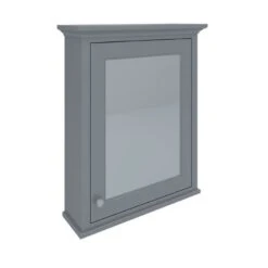 RAK Ceramics Washington 600mm Mirror Cabinet In Grey (W650 X H750mm) - RAKWMC60503