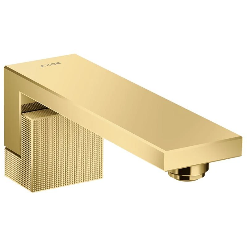 Axor Edge Bath Spout Diamond Cut 190mm - Polished Gold Optic - 46411990 3 Axor Edge Bath Spout Diamond Cut 190mm - Polished Gold Optic - 46411990