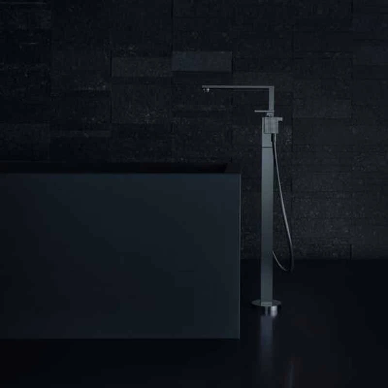 Axor Edge Floorstanding Single Lever Bath Mixer - Diamond Cut - Polished Black Chrome - 46441330 5 Axor Edge Floorstanding Single Lever Bath Mixer - Diamond Cut - Polished Black Chrome - 46441330 - Image 3