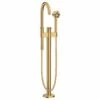 Axor One Single Lever Bath Mixer Floor-Standing - Brushed Gold Optic - 48440250 -Bliss Bath Shop 4 8 48440250