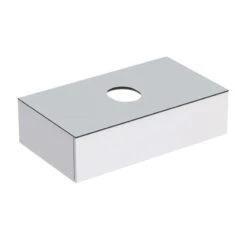 Geberit Variform 900mm Cabinet For Lay-On Washbasin 1 Drawer Shelf Surface & Trap - White - 501.165.00.1