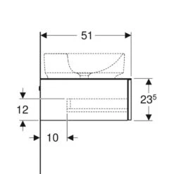 Geberit Variform 900mm Cabinet For Lay-On Washbasin 1 Drawer Shelf Surface & Trap - White - 501.165.00.1 -Bliss Bath Shop 5 0 501.165.00.1 dimensions 1