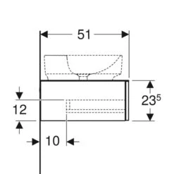 Geberit Variform 1200mm Cabinet For Lay-On Washbasin 2 Drawers Shelf Surface & Trap - Dark Hickory - 501.174.00.1 -Bliss Bath Shop 5 0 501.174.00.1 dimension 1