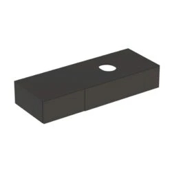 Geberit Variform 1350mm Cabinet For Lay-On Washbasin 2 Drawers Shelf Surface & Trap - Lava - 501.178.00.1