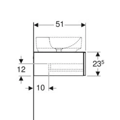 Geberit Variform 1350mm Cabinet For Lay-On Washbasin 2 Drawers Shelf Surface & Trap - Lava - 501.178.00.1 -Bliss Bath Shop 5 0 501.178.00.1 dimensions 1