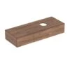 Geberit Variform 1350mm Cabinet For Lay-On Washbasin 2 Drawers Shelf Surface & Trap - Dark Hickory - 501.180.00.1 -Bliss Bath Shop 5 0 501.180.00.1