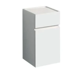 Geberit Renova Plan 70cm Low Level Bathroom Cabinet - Gloss - White - 501.921.01.1