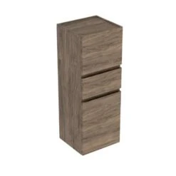 Geberit Renova Plan 105cm Medium Level Bathroom Cabinet - Textured Foil - Hickory - 501.922.JR.1