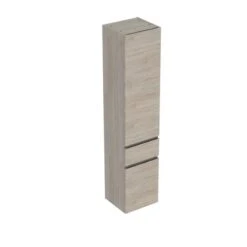 Geberit Renova Plan 180cm Tall Bathroom Cabinet - Textured Foil - Light Hickory - 501.923.00.1