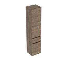 Geberit Renova Plan 180cm Tall Bathroom Cabinet - Textured Foil - Hickory - 501.923.JR.1